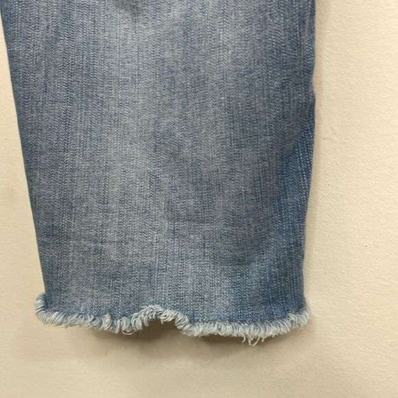 Torrid Crop Boyfriend Vintage Stretch Distressed Blue Jeans size 24 plus - Picture 7 of 12